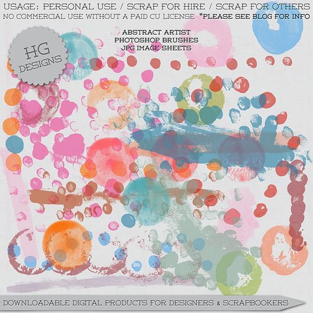 Photoshop水彩水墨斑点痕迹纹理素材笔刷 免费版