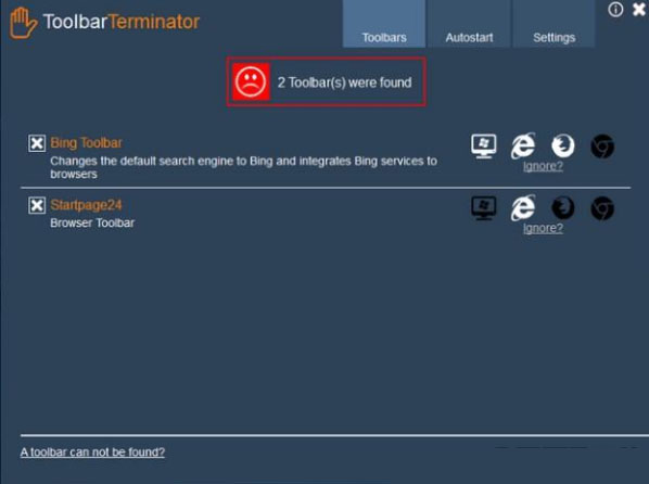 Abelssoft ToolbarTerminator(浏览器工具栏删除软件)2018 V5.1 英文安装免费版