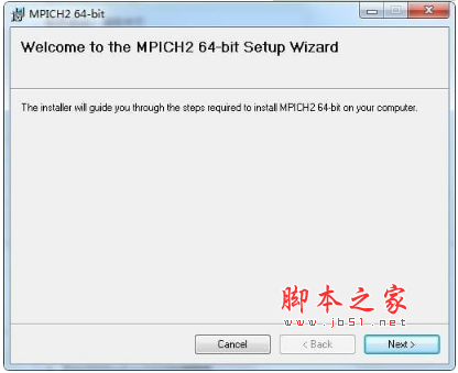 mpich2(MPI并行程序安装包) v1.2.1 for windows 64位 官方英文安装版