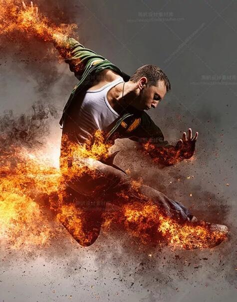 超炫PS火焰风暴笔刷+动作 免费版(附视频教程) 支持ps cc2018