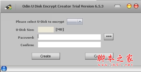 Odin U Disk Encrypt Creator(U盘驱动器加密软件) v1.0  免费安装版