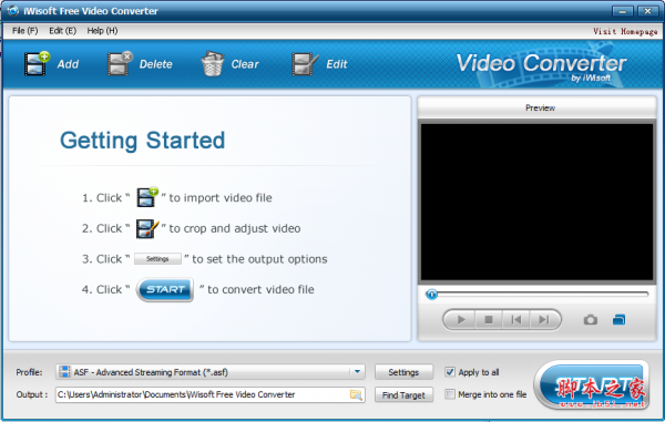 iWisoft Free Video Converter(全能视频转换器) v1.2 免费安装版
