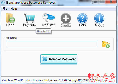 iSunshare Word Password Remover(Word密码移除) v2.1.2 免费绿色版