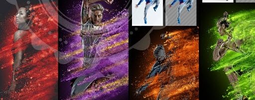 photoshop沙粒沙尘暴动作预设特效插件 免费版