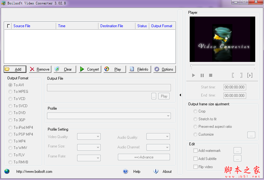 Boilsoft Video Converter(视频转换工具) V3.02.8 免费绿色版
