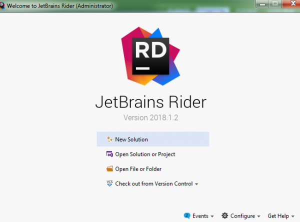 JetBrains Rider 2018.2.1 64bit 英文安装特别版(附安装破解教程)