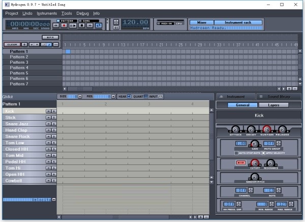 Hydrogen(音频制作) V0.9.7 中文安装版