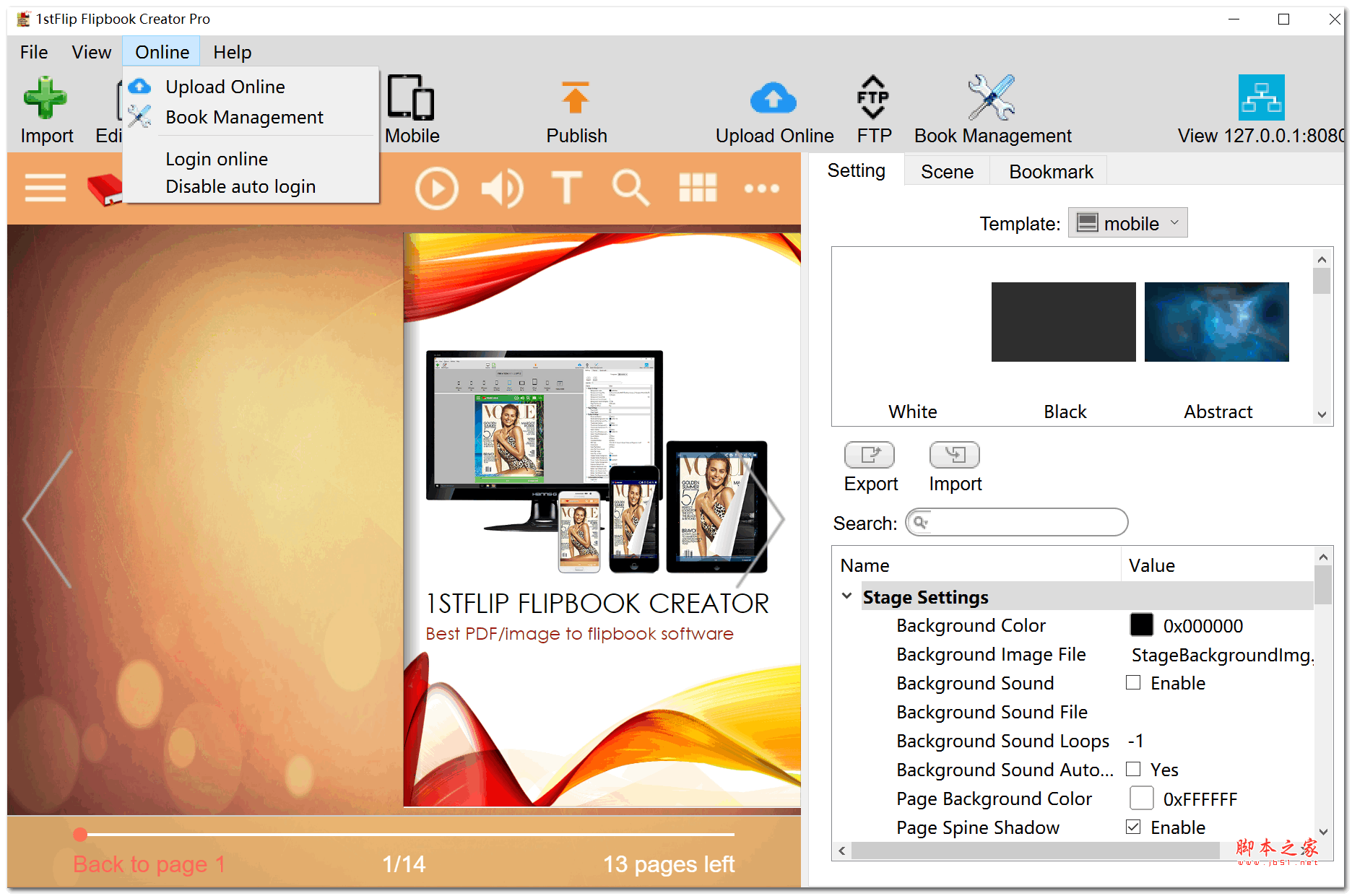 1stFlip FlipBook Creator Pro 电子书制作工具 v1.0 免费绿色版