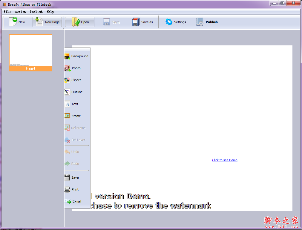 Boxoft Album to Flipbook(相册制作软件) v1.0 免费安装版