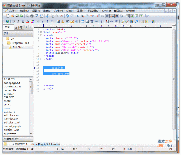 EditPlus 5无限制注册版 v5.3.0.3252 中文安装免费版 32位/64位
