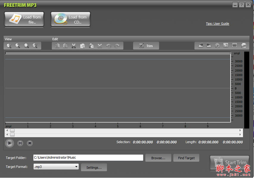 FreeTrim MP3(音频文件编辑) v5.6 免费安装版