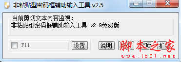非粘贴型密码框辅助输入工具 v2.9 免费绿色版