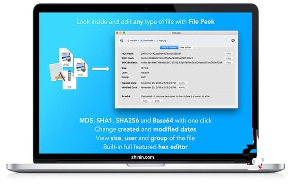 File Peek for Mac(十六进制编辑器) V1.0.3 苹果电脑版