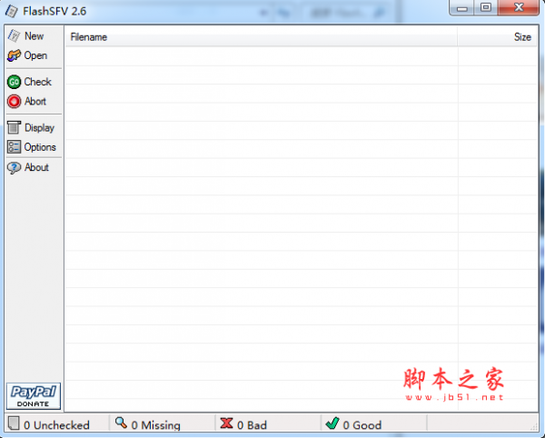 flashsfv(sfv文件校验工具) v2.6 官方英文绿色版