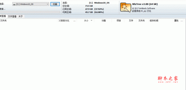 大文件查找工具(WizTree Portable) V4.28 汉化绿色便携免费版 32位