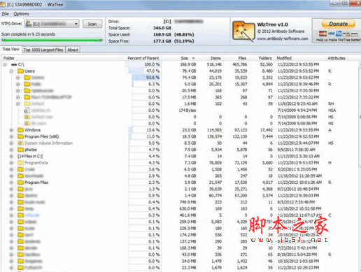 WizTree(磁盘空间分析助手) V4.28 多语言中文安装版
