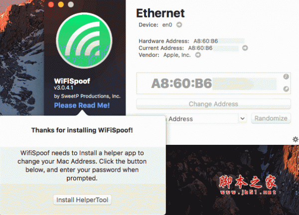 WiFiSpoof for Mac (Mac地址修改器) 已激活特别版 v4.0.2  苹果电脑版