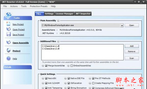Eziriz .NET Reactor(.net混淆器) v5.9.8.0 完美安装汉化版(附破解文件+教程)